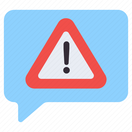 Message alert, message warning, chat alert, sms alert, error chat icon - Download on Iconfinder