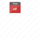 file format, rtf, text, extension