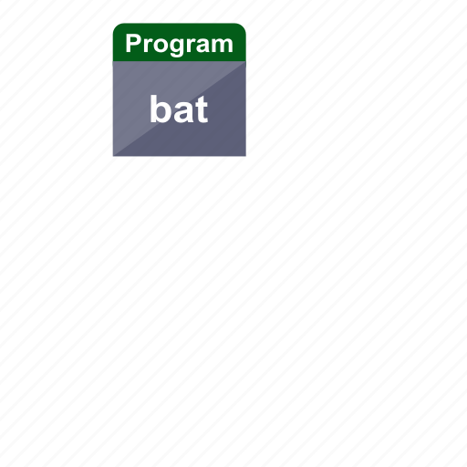 Bat, executable, file format, program, extension icon - Download on Iconfinder