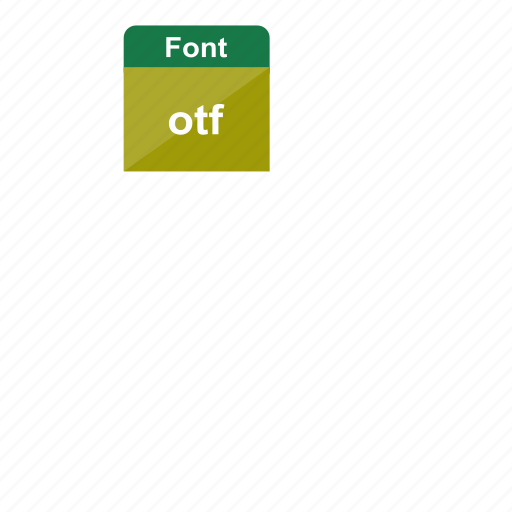 File format, font, otf, extension, language icon - Download on Iconfinder
