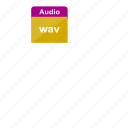audio, file format, music, sound, wav, extension, media