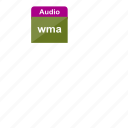 audio, file format, music, sound, wma, extension