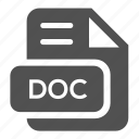 doc, document, extension, file, format, text, type