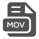 document, extension, file, format, mov, type, video