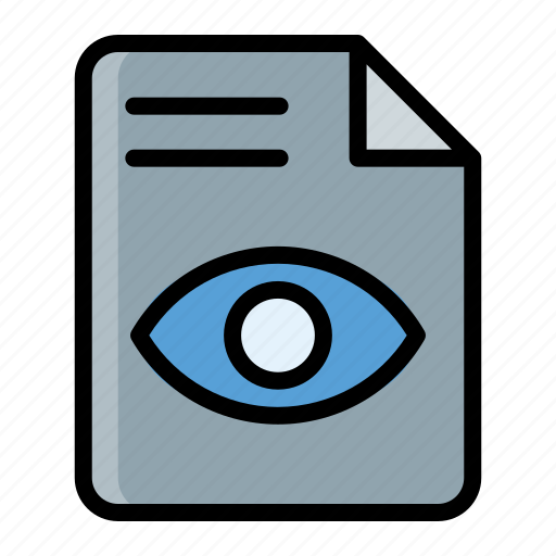 Fileformat, eye icon - Download on Iconfinder on Iconfinder