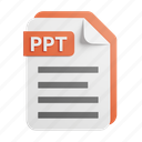 ppt, file, format, extension, document