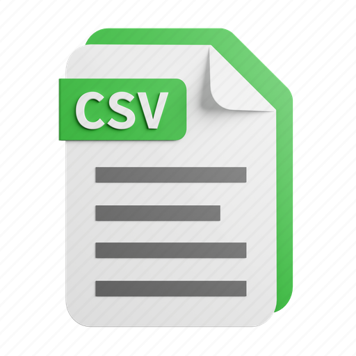 Csv, file, format, extension, type icon - Download on Iconfinder