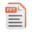 ppt, file, format, extension, document 