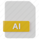 ai, file, document, extension, file extension, type, format