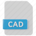 cad, file, document, extension, file extension, type, format