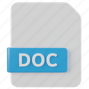 doc, file, document, extension, file extension, type, format
