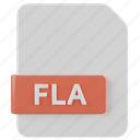 fla, file, document, extension, file extension, type, format