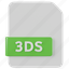 3ds, file, document, extension, file extension, type, format 