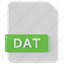 dat, file, document, extension, file extension, type, format 