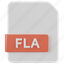 fla, file, document, extension, file extension, type, format 