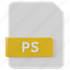 ps, file, document, extension, file extension, type, format 
