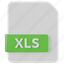 xls, file, document, extension, file extension, type, format 