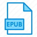document, epub, extension, file, format