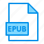 document, epub, extension, file, format 