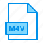 document, extension, file, format, m4v 