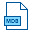 document, extension, file, format, mdb