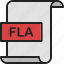 document, extension, file, fla, format, page, video 