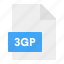 3gp, document, extension, file, format 