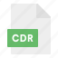 cdr, document, extension, file, format 
