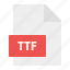 document, extension, file, format, ttf 