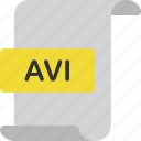 avi, document, extension, file, format, page, video