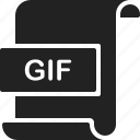 document, extension, file, format, gif, image, page