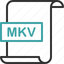 document, extension, file, format, mkv, page, video 
