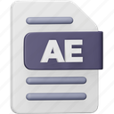 ae, file, format, page, document, extension, ae file