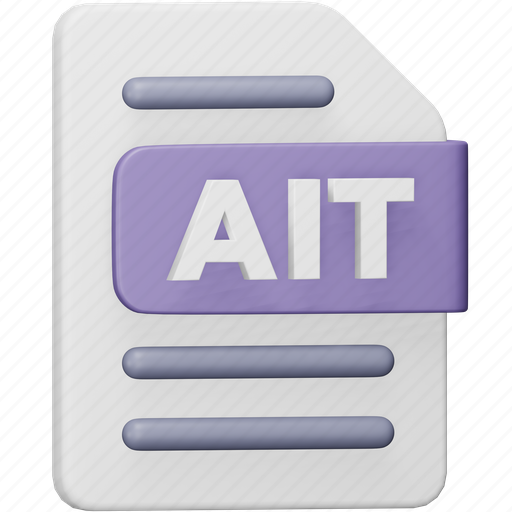 Ait, file, format, page, document, extension, ait file icon - Download on Iconfinder