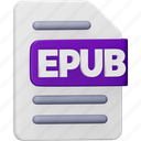 epub, file, format, page, document, extension, epub file
