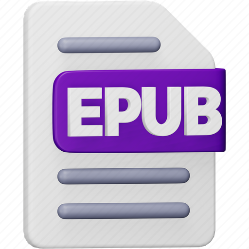 Epub, file, format, page, document, extension, epub file icon - Download on Iconfinder
