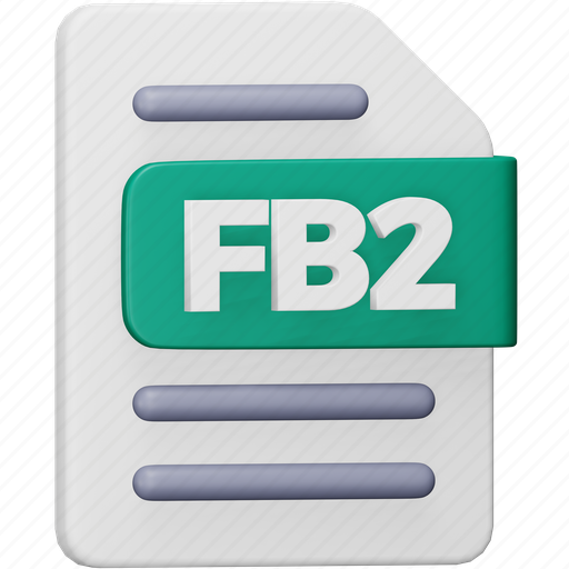 Fb2, file, format, page, document, extension, fb2 file icon - Download on Iconfinder