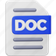 doc, file, format, page, document, extension, doc file 