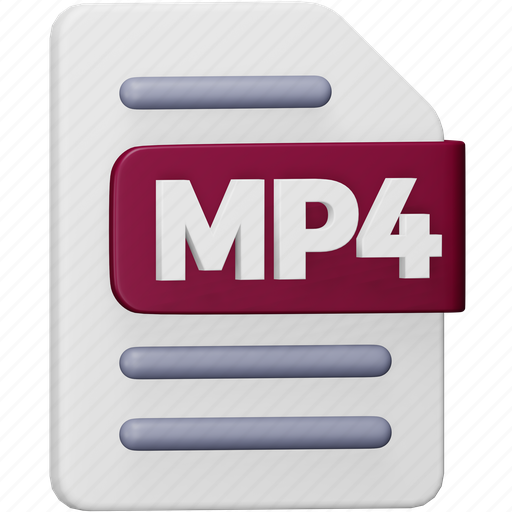 Mp4, file, format, page, document, extension, mp4 file icon - Download on Iconfinder