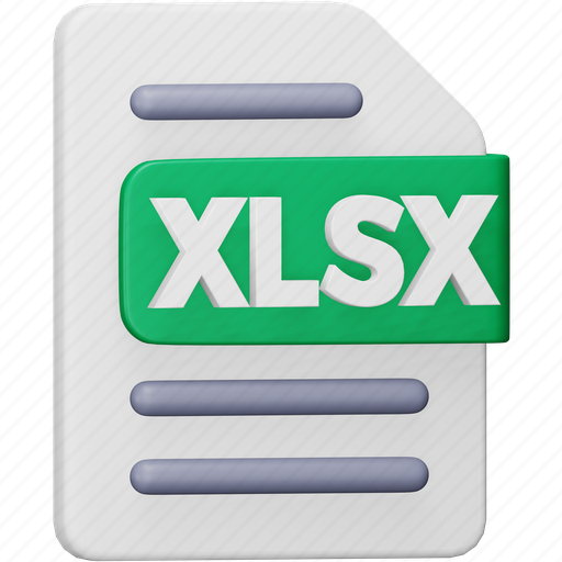 Xlsx, file, format, page, document, extension, xlsx file icon - Download on Iconfinder