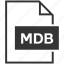 file format, mdb, extension 