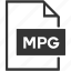 file format, mpg, extension, video 