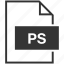 file format, ps, adobe photoshop, document, extension 
