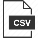 csv, file format, coma separate value, document, extension 