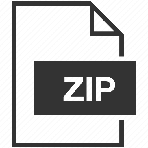 Extension, file format, zip icon