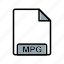 extension, file, mpg 