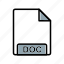doc, extension, file 