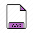 aac, extension, file