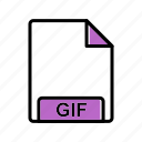 extension, file, gif