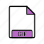 extension, file, gif 